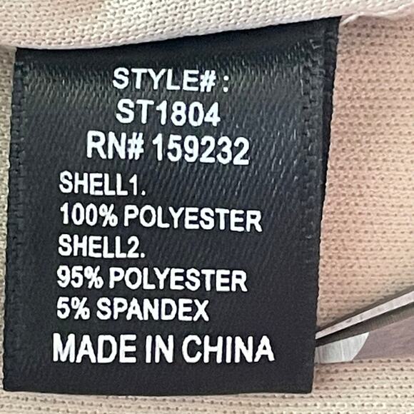 Story On Beige Tulle Satin Butterfly Applique Puff Sleeve Top LG Fairy Cottage - Picture 9 of 9